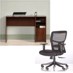 PLPB Table’s With Drawer - White & Ergo Medium Back Chair